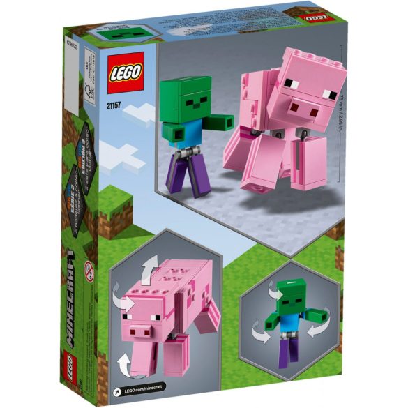 Lego 21157 Minecraft BigFig Pig with Baby Zombie