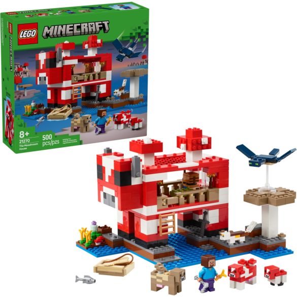 LEGO 21270 Minecraft The Mooshroom House