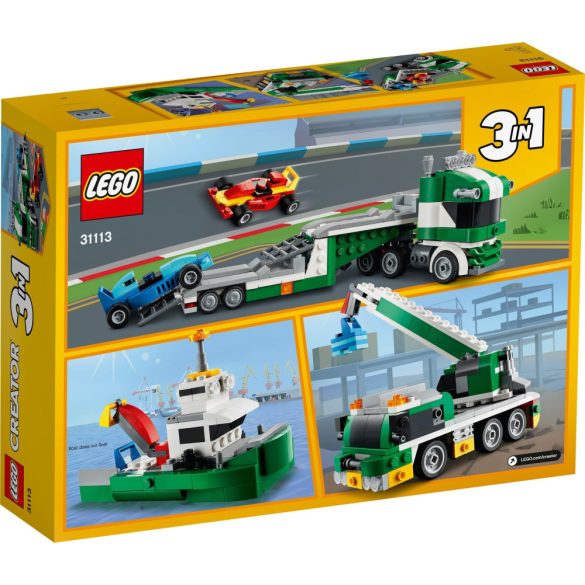 LEGO 31113 Creator Versenyautó szállító