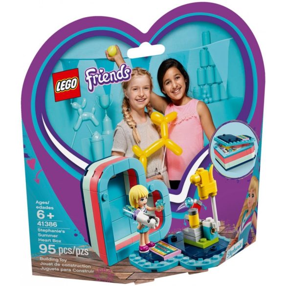 LEGO 41386 Friends Stephanie nyári szív alakú doboza