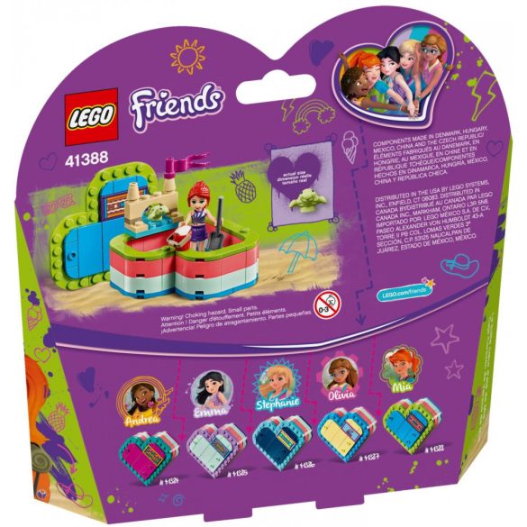 LEGO 41388 Friends Mia nyári szív alakú doboza