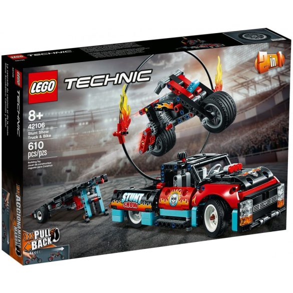 LEGO 42106 Technic Kaszkadőr Teherautó és Motor