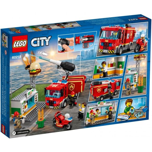LEGO 60214 City Tűzoltás a hamburgeresnél