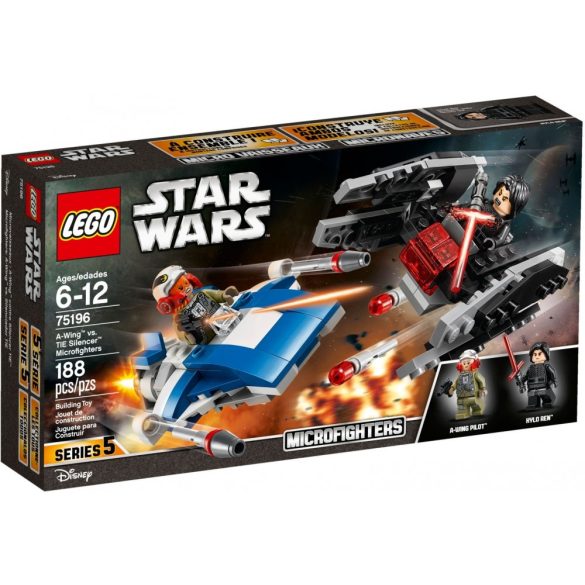 LEGO 75196 Star Wars A-Wing vs. TIE Silencer Microfighters