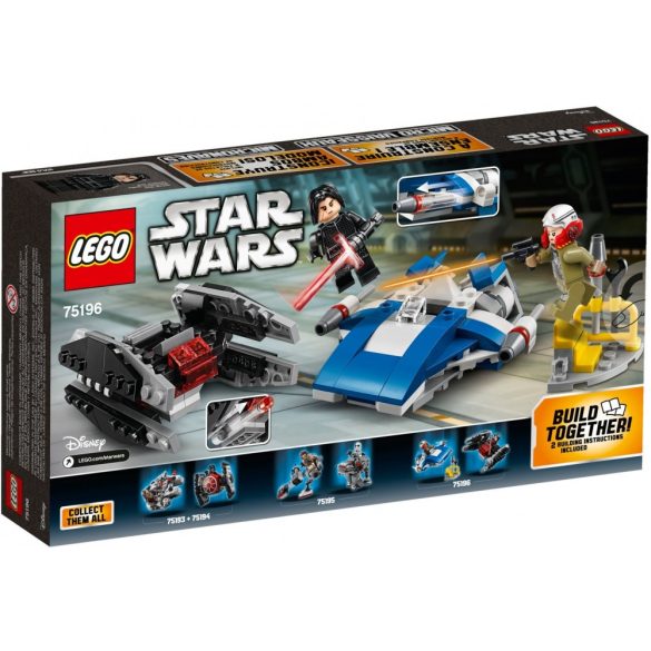 LEGO 75196 Star Wars A-Wing vs. TIE Silencer Microfighters