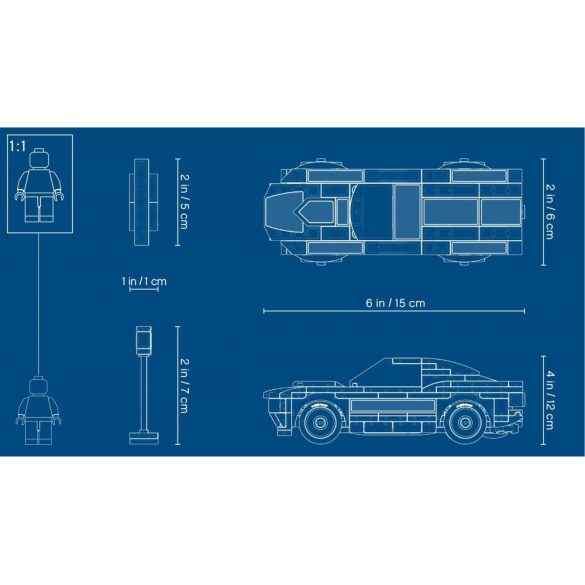 LEGO 75884 Speed Champions 1968 Ford Mustang Fastback